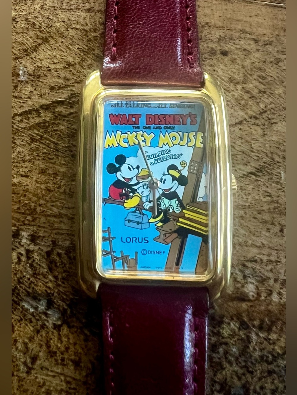 Vintage Lorus Disney Mickey Mouse RMF830 Watch Building A Building Needs Battery